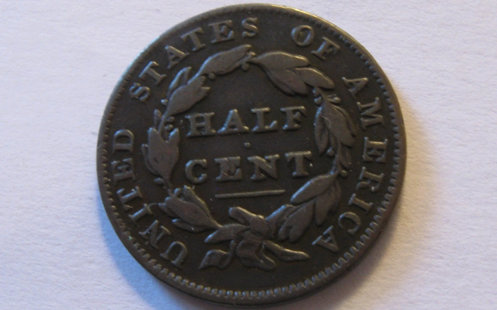 1835 Classic Half Cent  F-15
