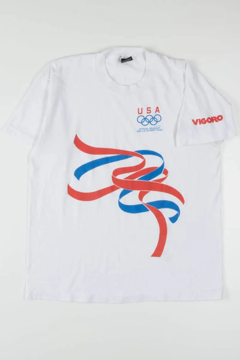 1992 U.S. Olympic Team Sponcer Vintage T-Shirt (Single Stitch)
