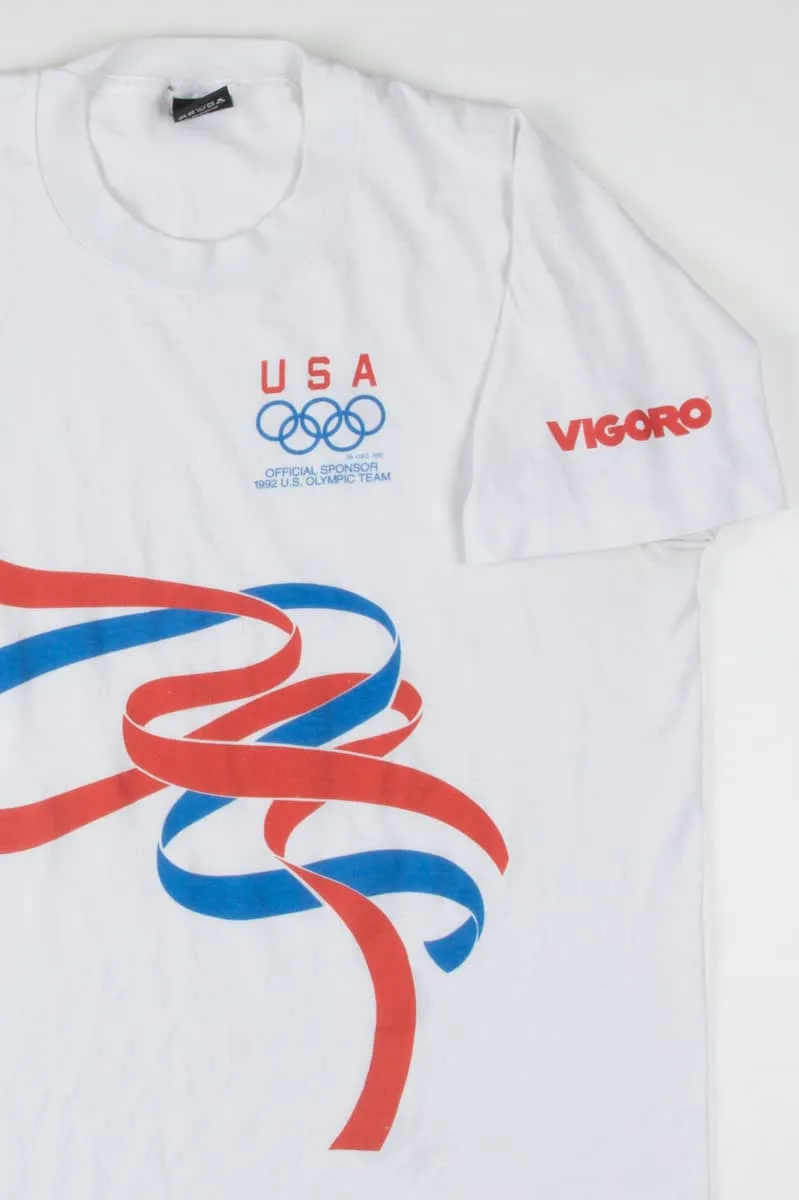 1992 U.S. Olympic Team Sponcer Vintage T-Shirt (Single Stitch)