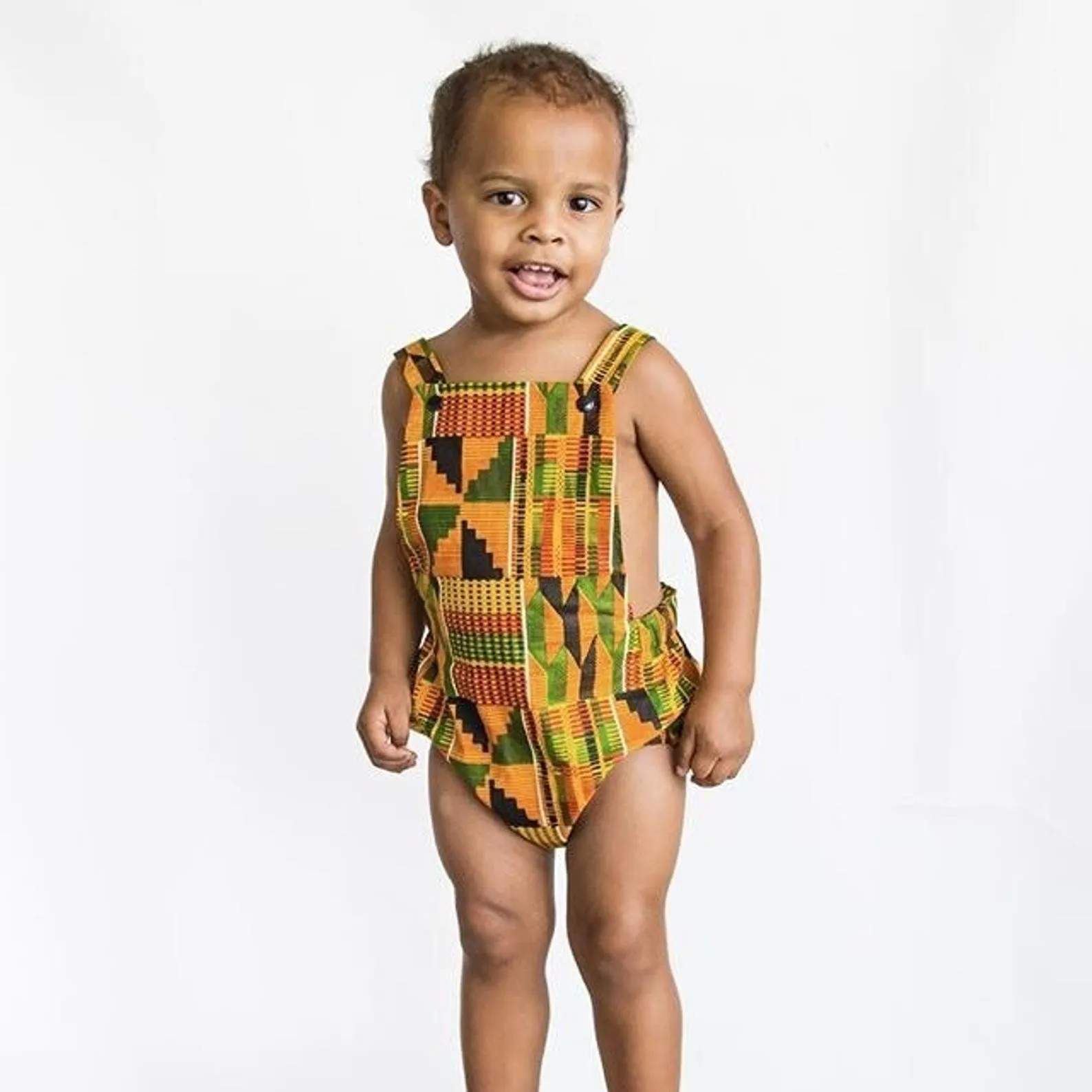 African Kente Romper Gender Neutral