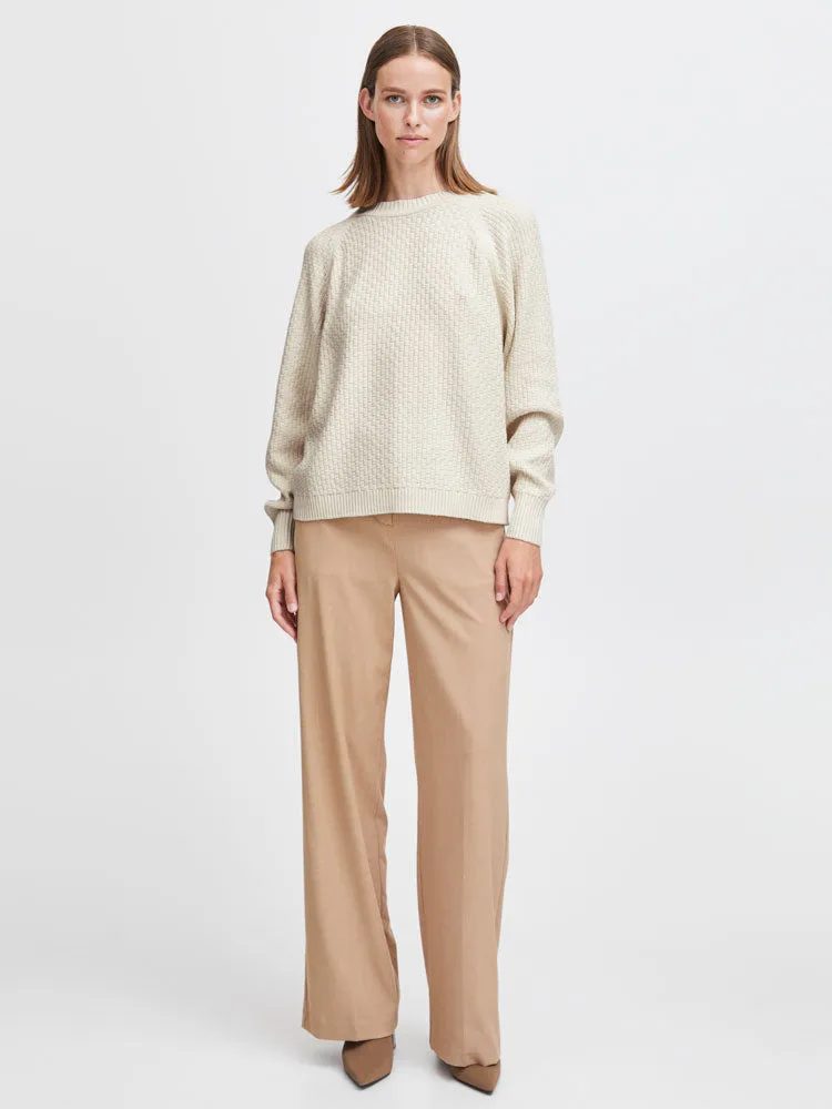 B Young ByMikala O Neck Jumper Birch