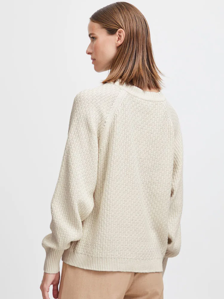 B Young ByMikala O Neck Jumper Birch