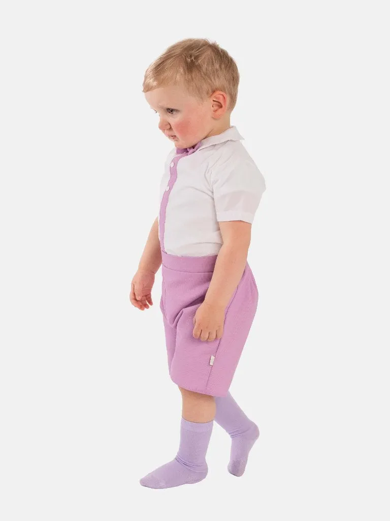 Baby Boy Daisy Collection Spanish Romper Set-Lilac Purple