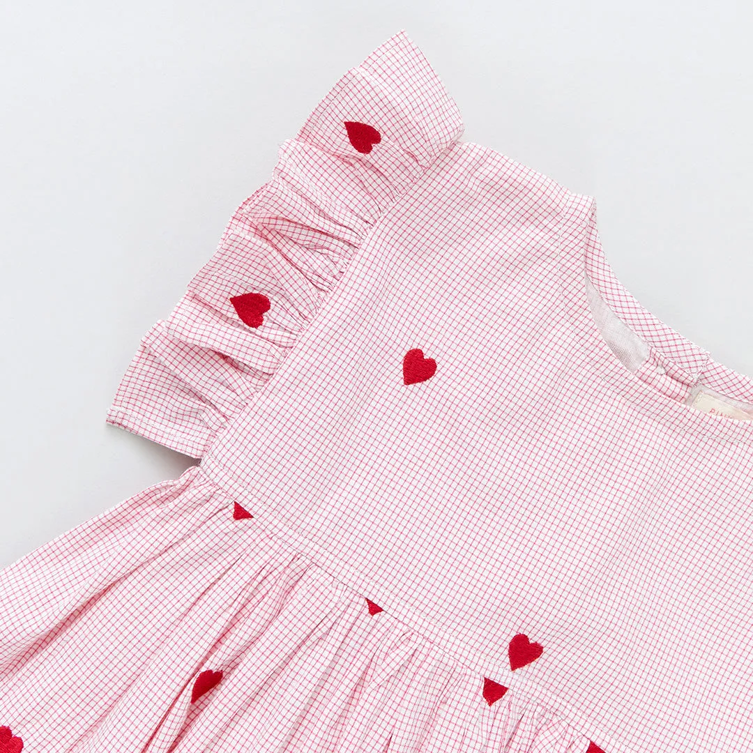Baby Girls Jennifer Jumper - Heart Embroidery