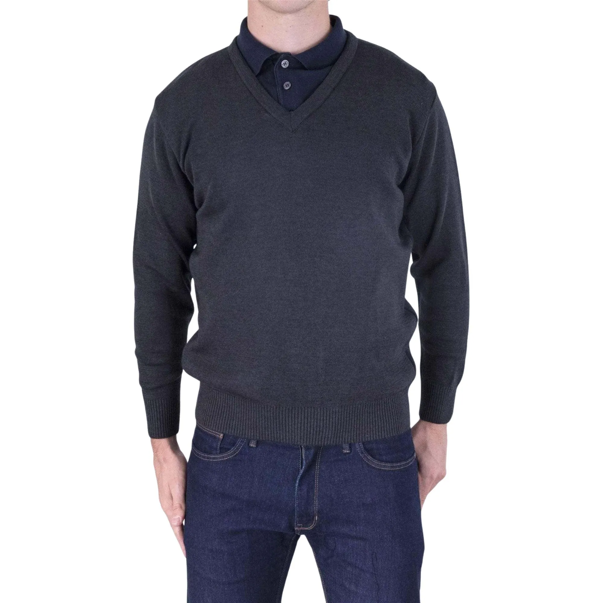 Balmoral Men Classic Wool Blend Durable Jumper in 9 Colours