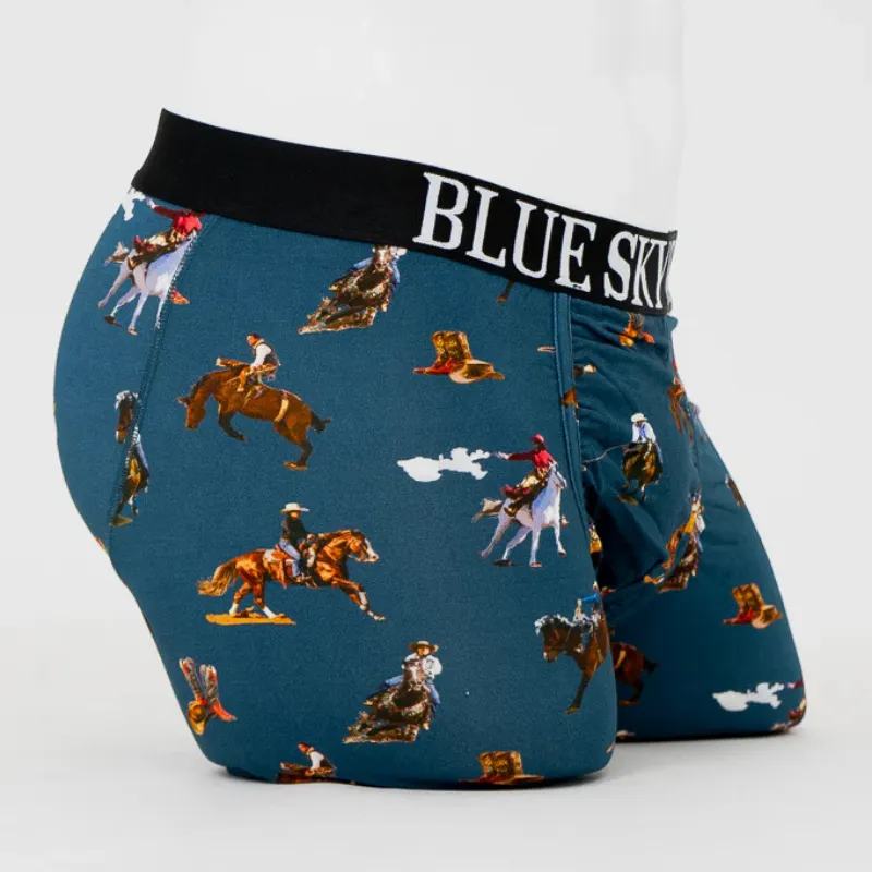 Blue Sky Middle Man Boxer Brief Cowboy