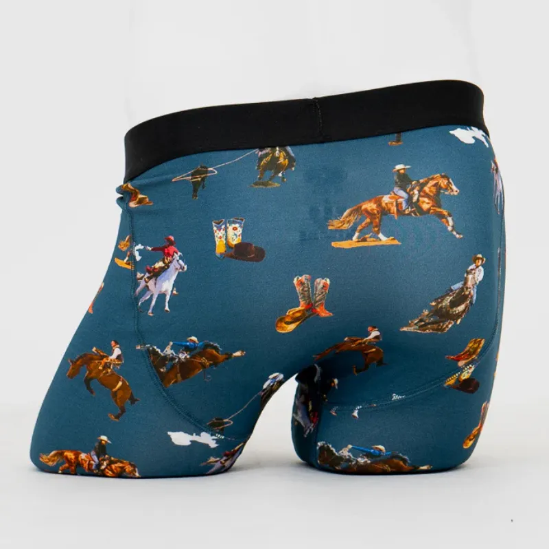 Blue Sky Middle Man Boxer Brief Cowboy