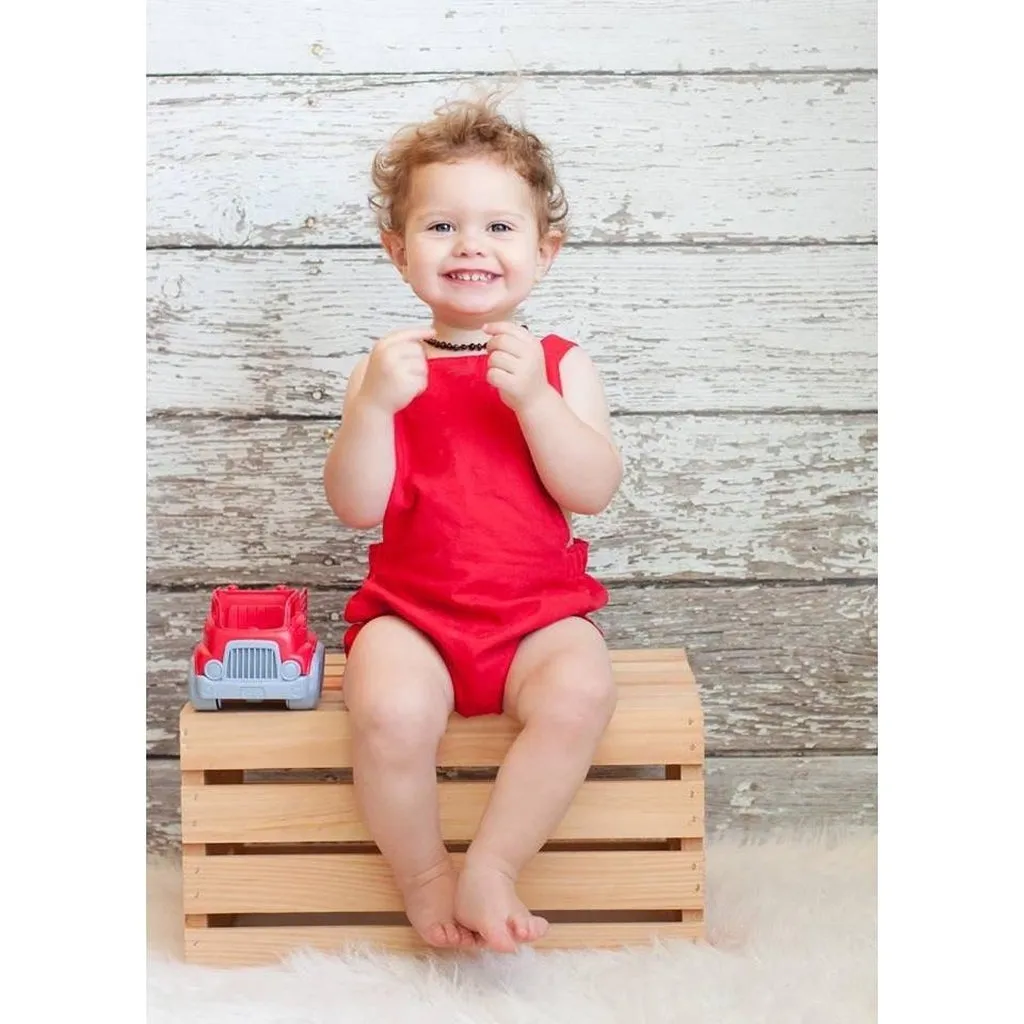 Boys Red Baby Romper