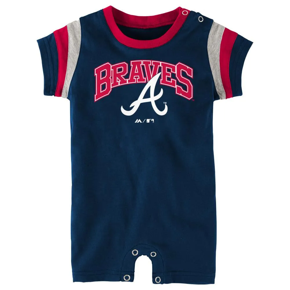 Braves Baseball Baby Romper