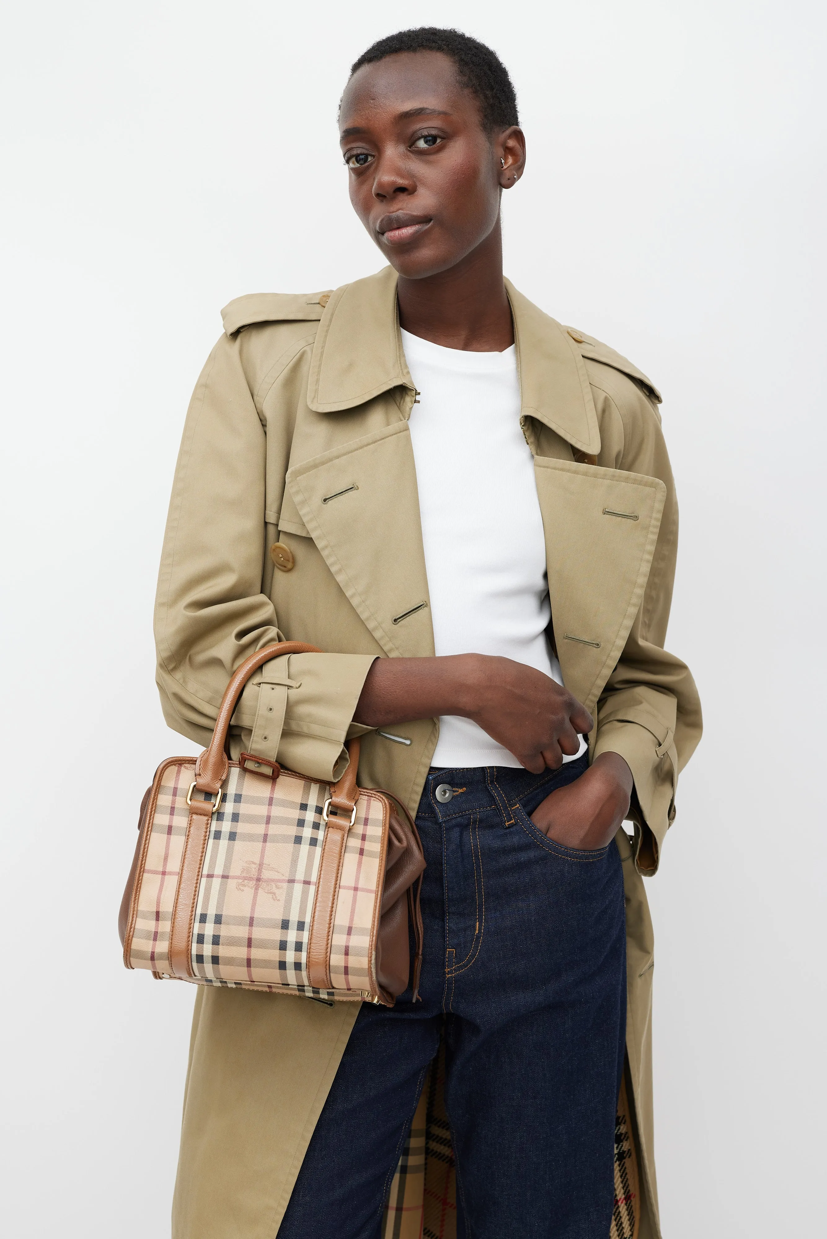 Brown Nova Check Haymarket Dinton Bag