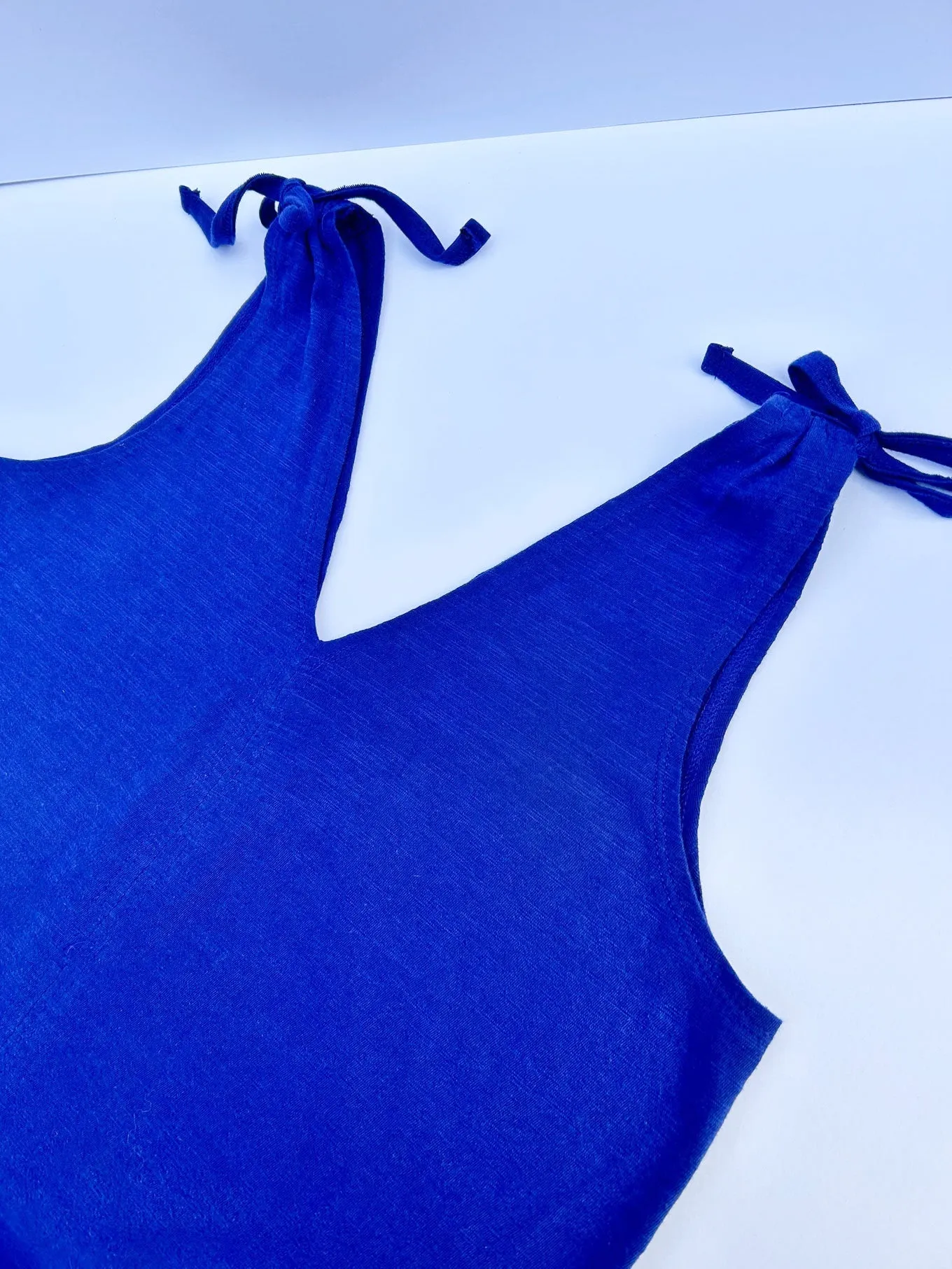 Celia Sleeveless Top Navy Blue