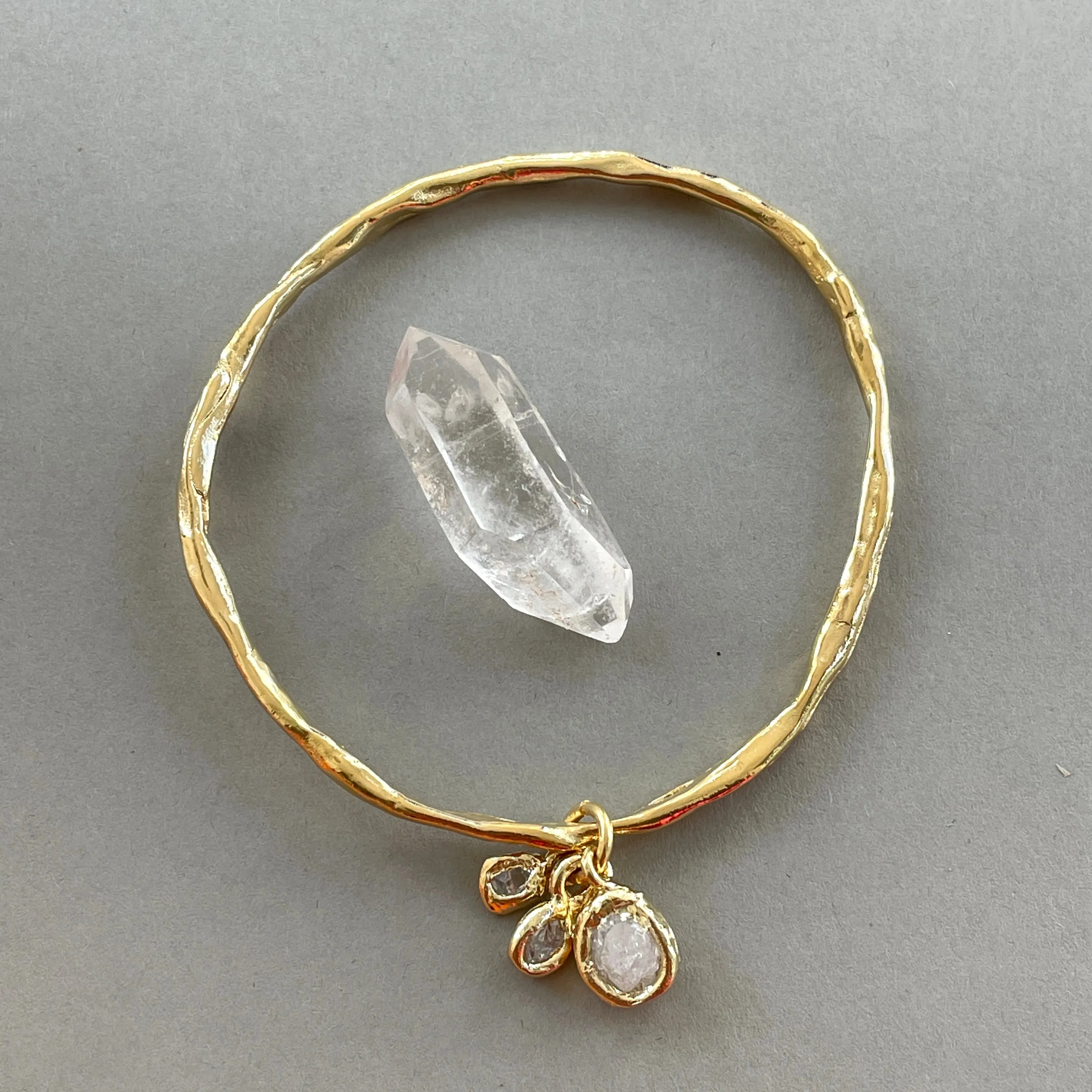 Circle of White Light Bangle