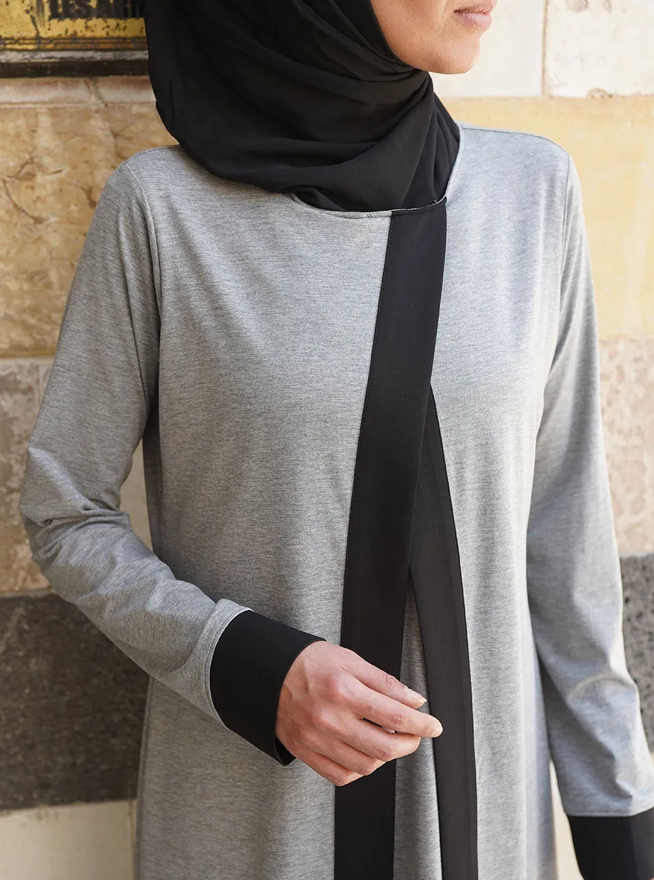 Crossover Double Layer Abaya
