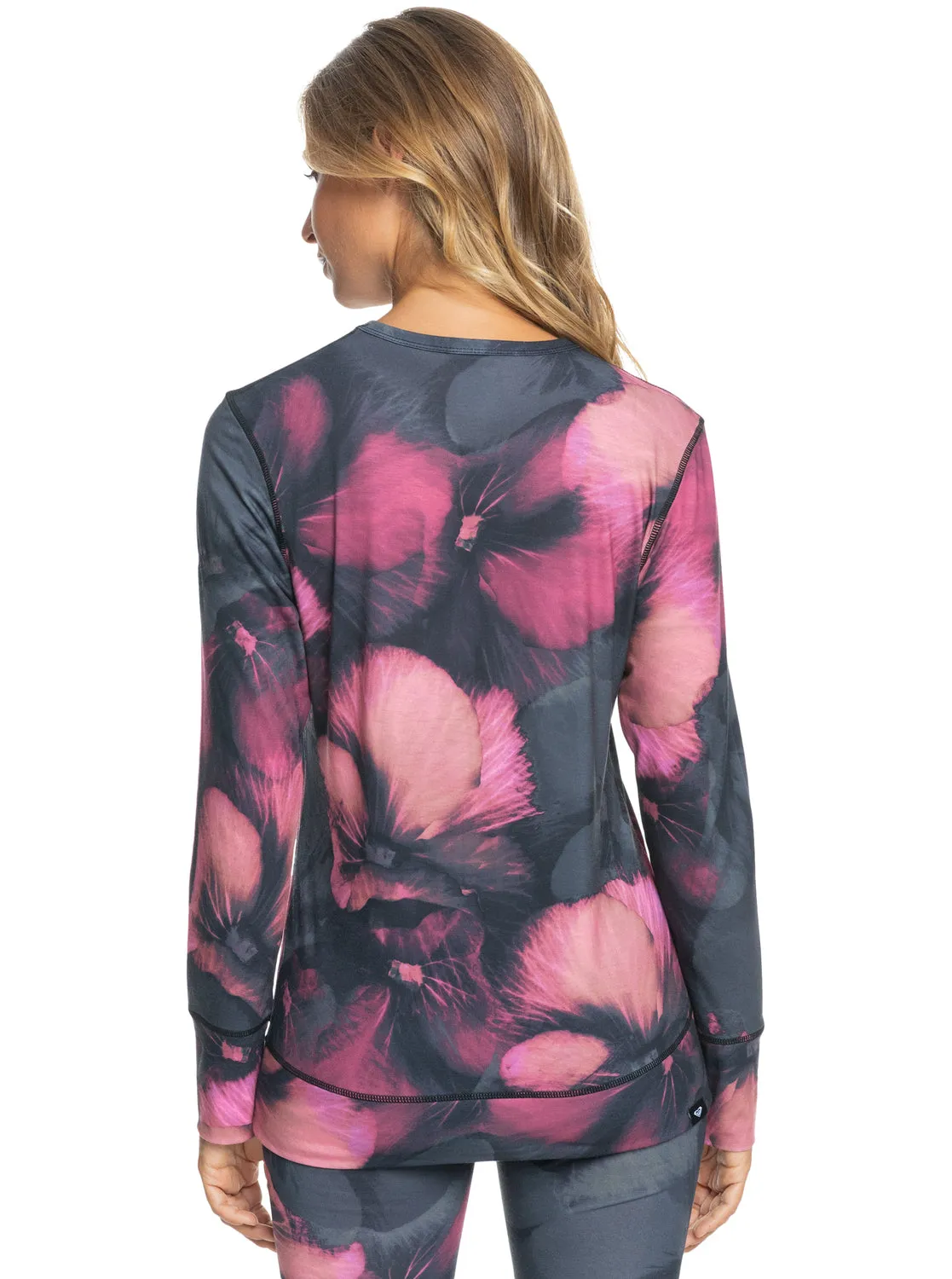 Daybreak Technical Base Layer Top - True Black Pansy Pansy