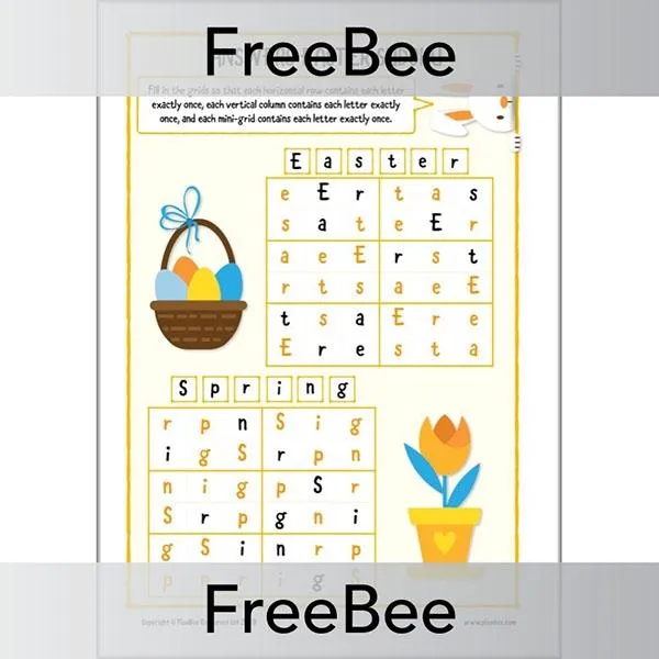 Easter Sudoku Puzzles