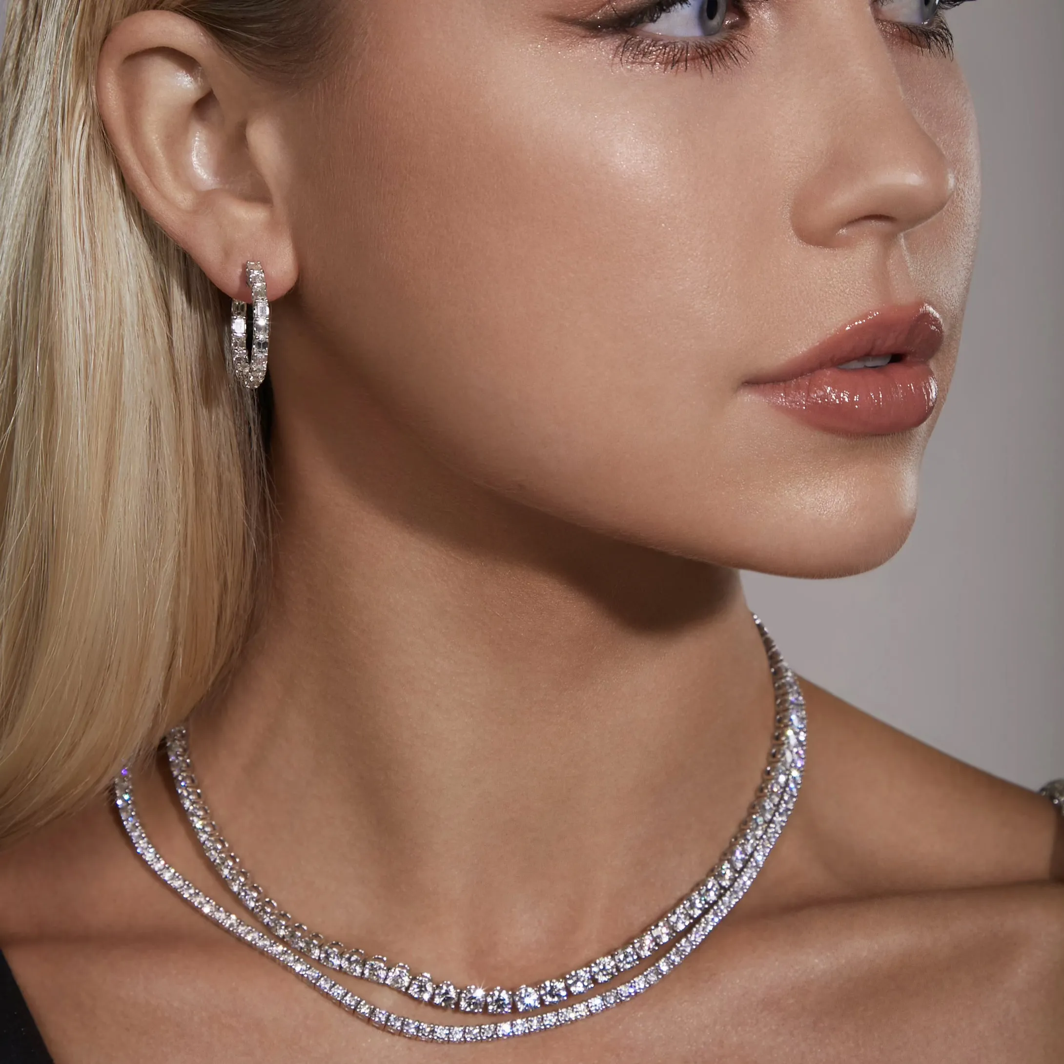 Emerald Cut Hoops