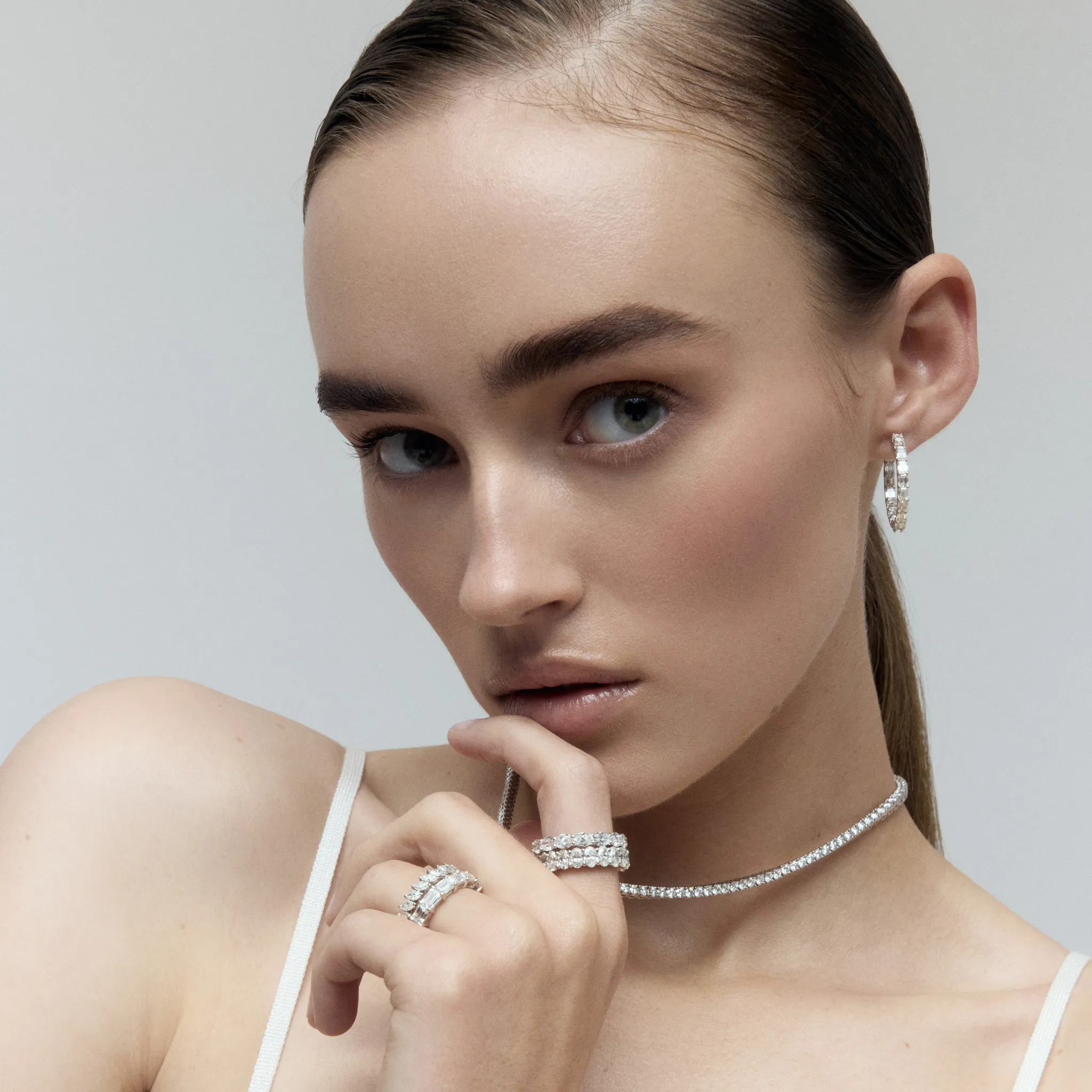 Emerald Cut Hoops