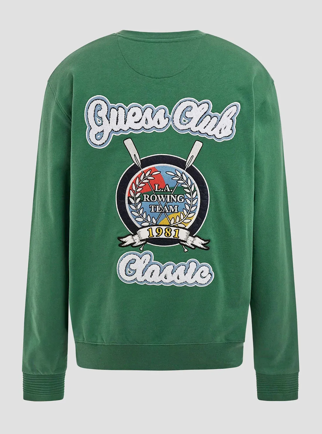 Green Yustin Logo Embroidered Jumper