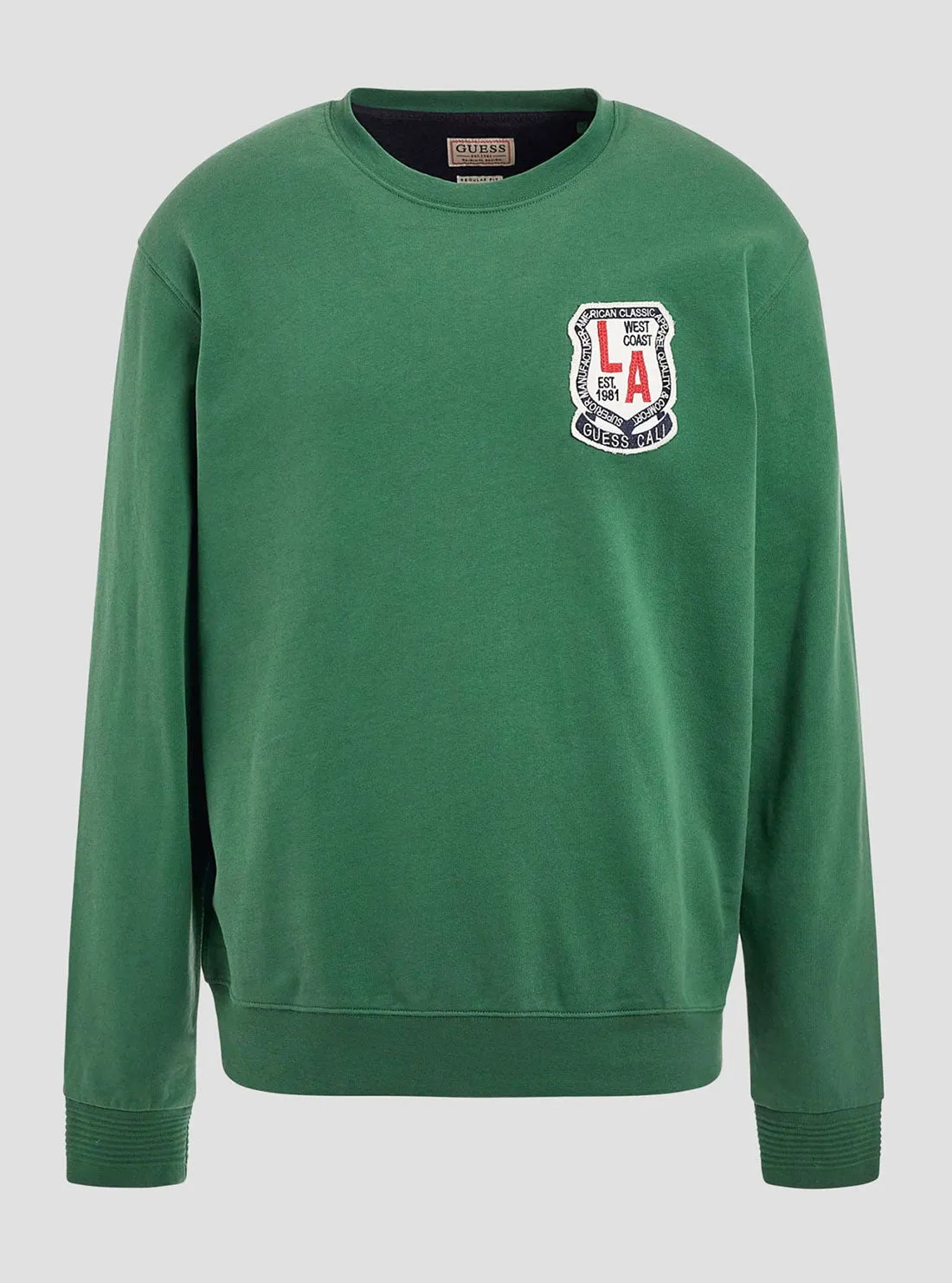 Green Yustin Logo Embroidered Jumper