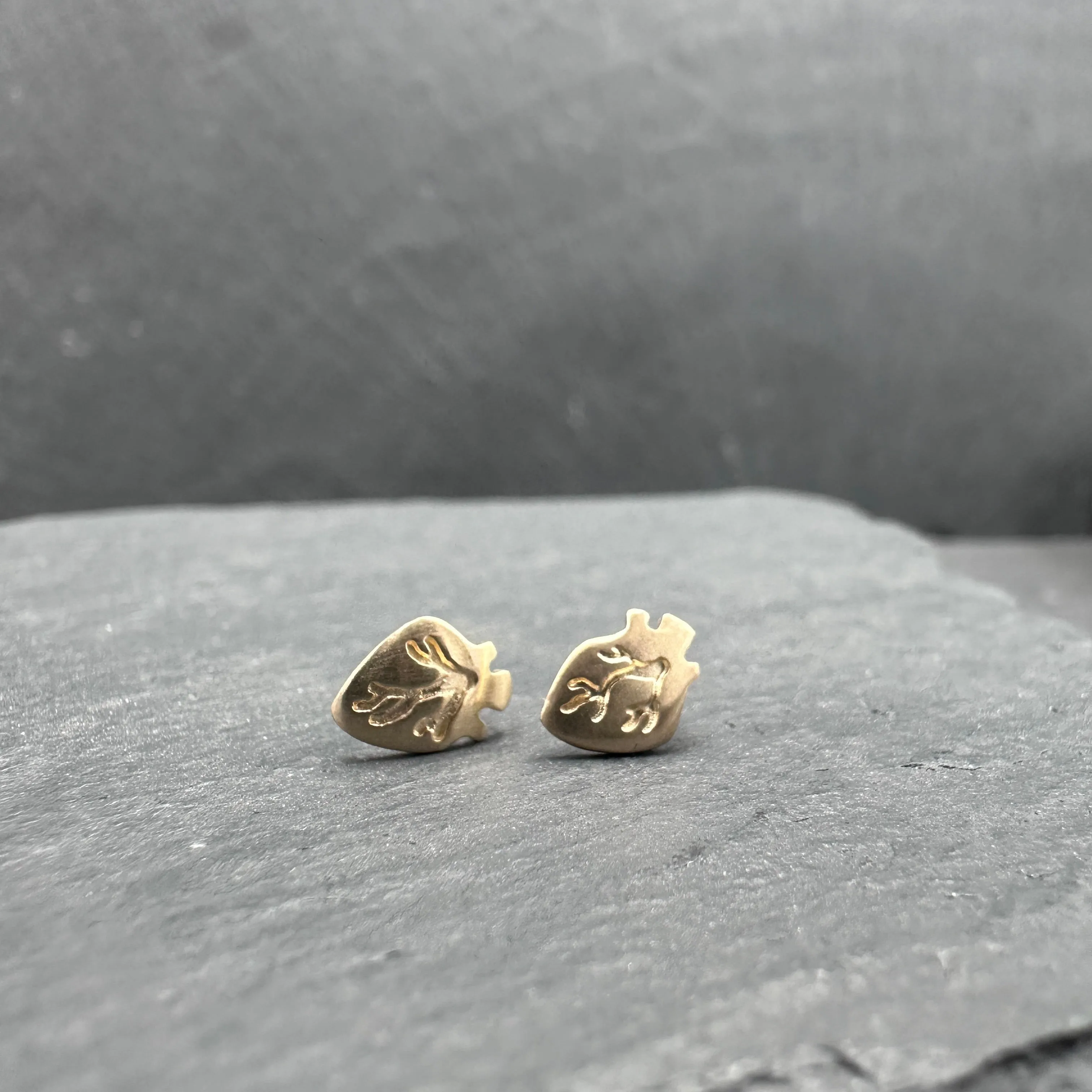 Heart Posts - Gold