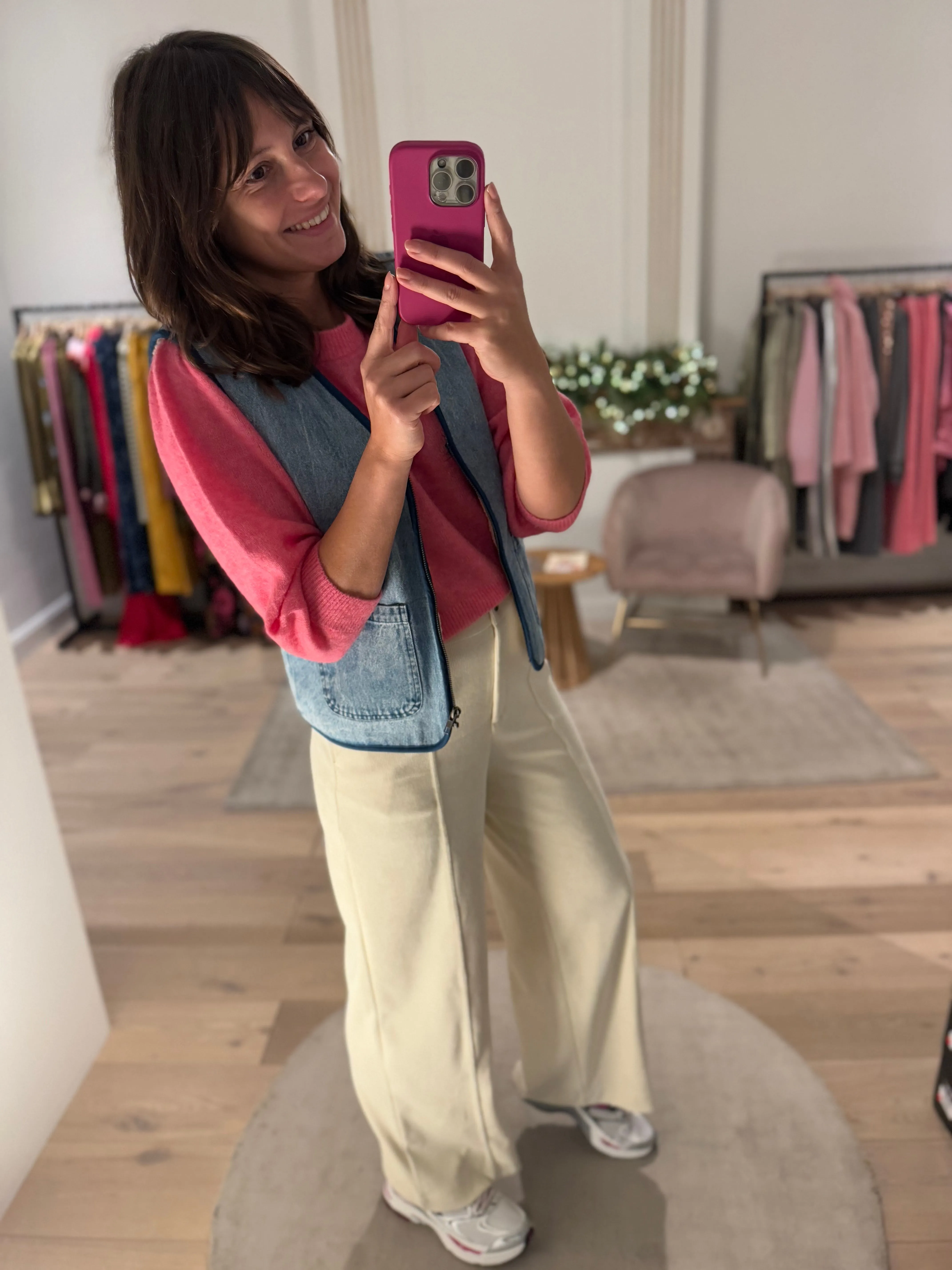 HIRAMO WAIST COAT - JEANS