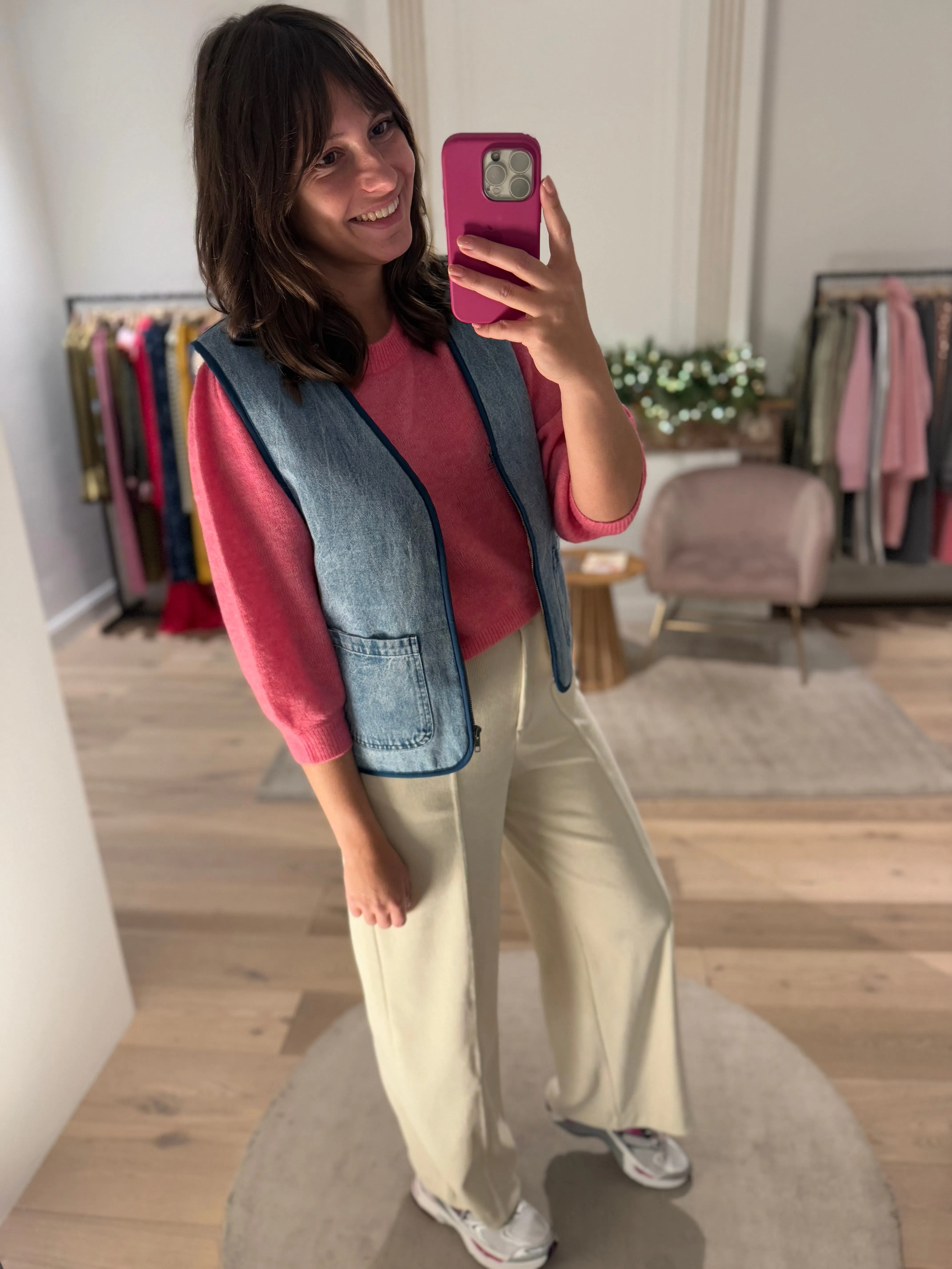 HIRAMO WAIST COAT - JEANS