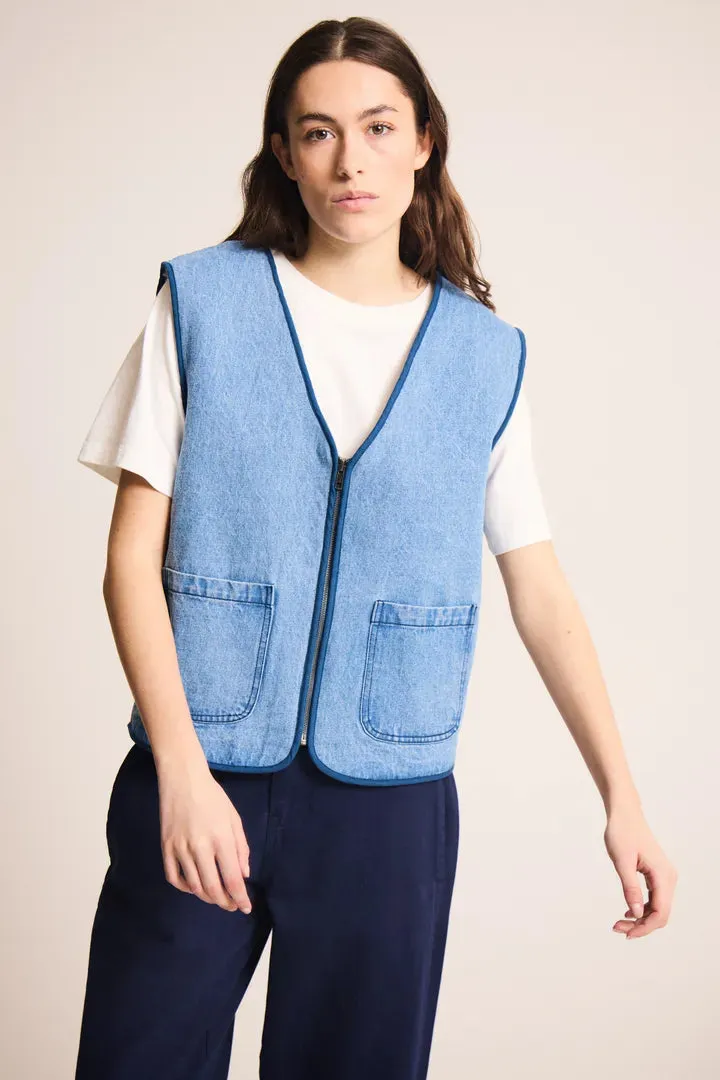 HIRAMO WAIST COAT - JEANS