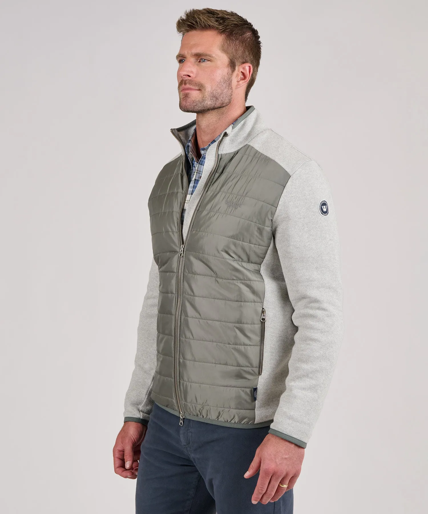 Holebrook Sweden Peder Zip-Front Quilted Windproof Jacket