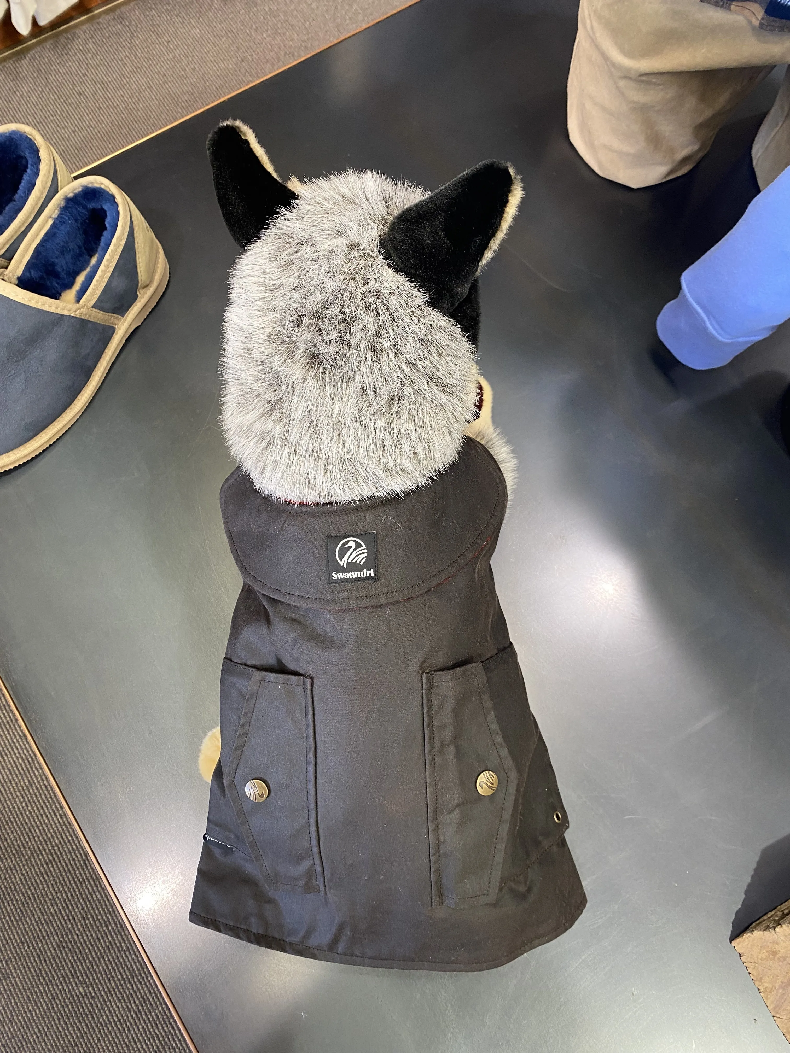 Hunter Oilskin Dog Coat - Brown