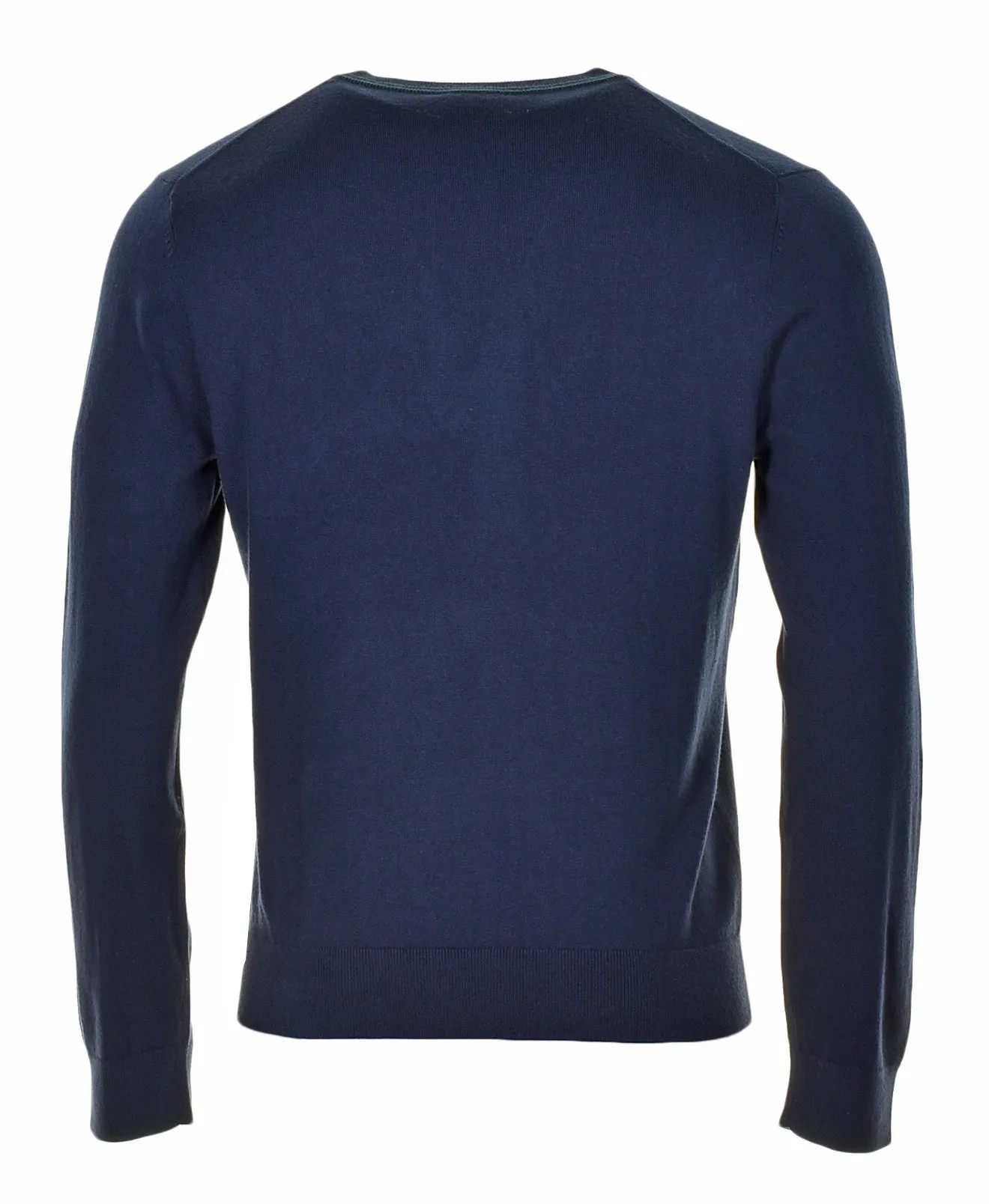 Knitted Zebra Crew Jumper Dark Blue