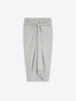 Knotted jersey skirt