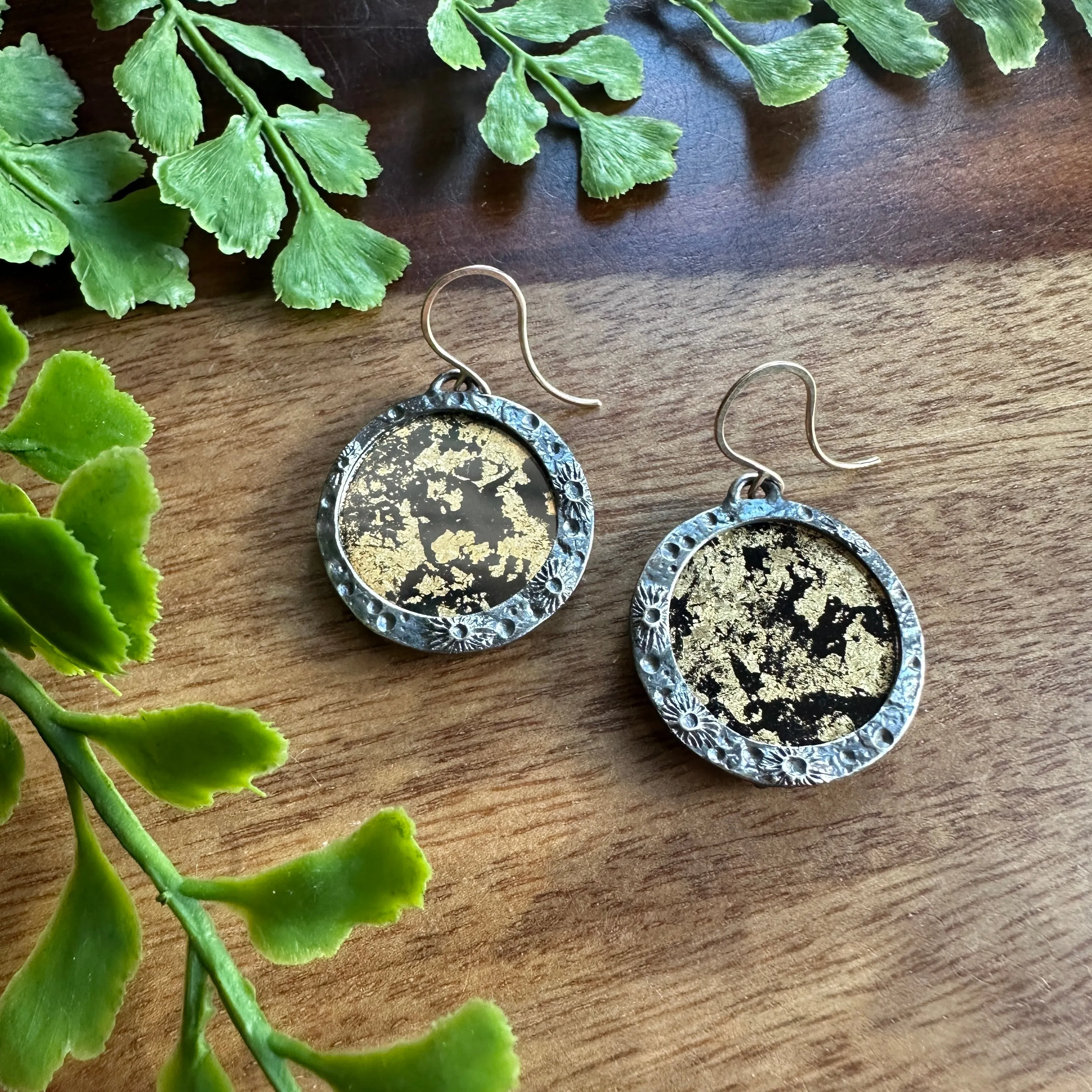 Light Moon Encasements in Silver