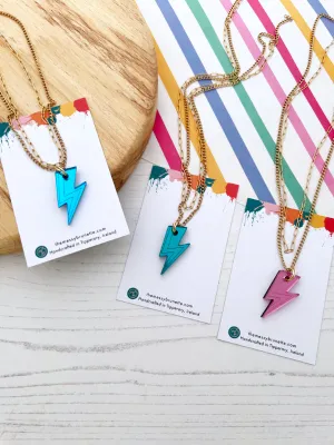 Lightning Bolt Layered Necklace in 3 Colours