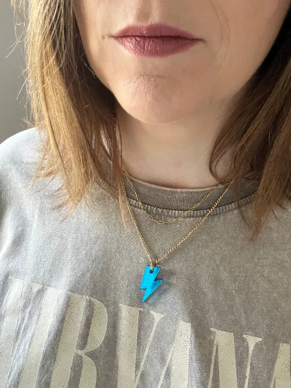 Lightning Bolt Layered Necklace in 3 Colours