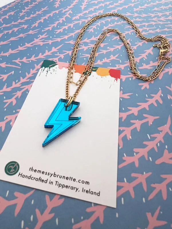 Lightning Bolt Layered Necklace in 3 Colours