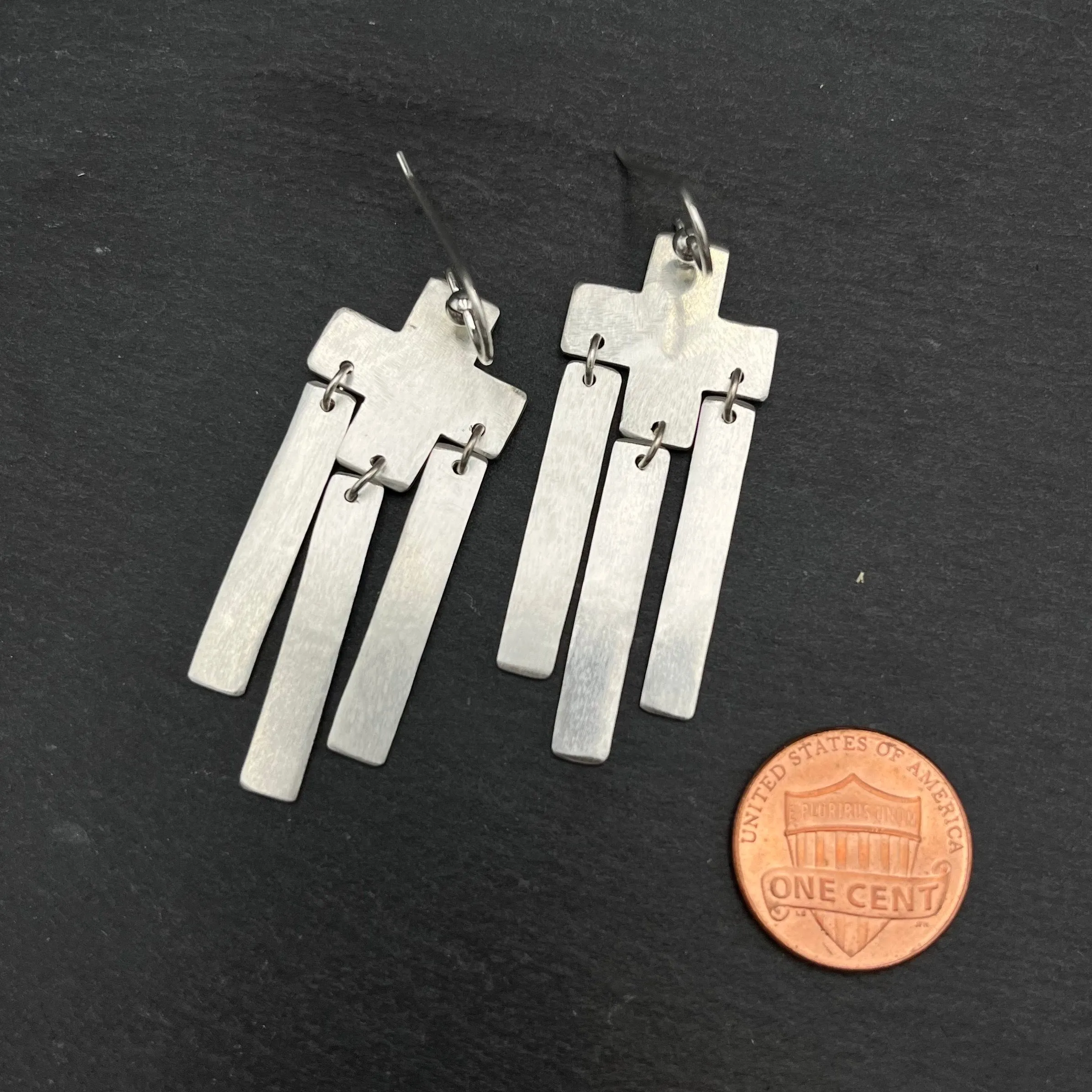 Like A Prayer Earrings: Silver