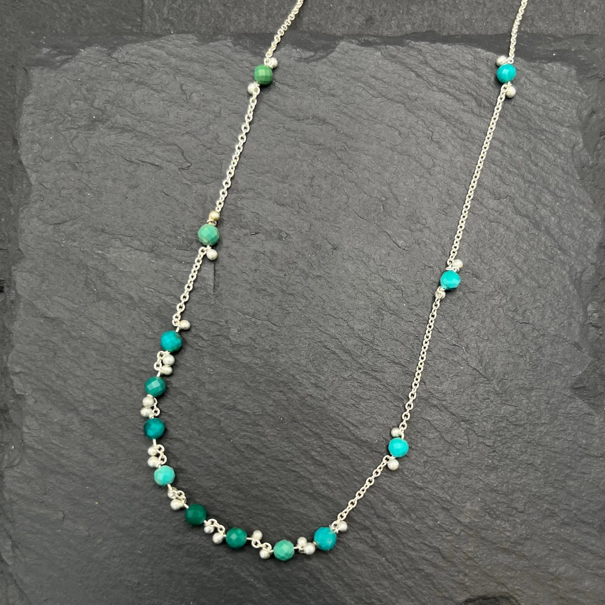 Little Rondelle Necklace - Turquoise