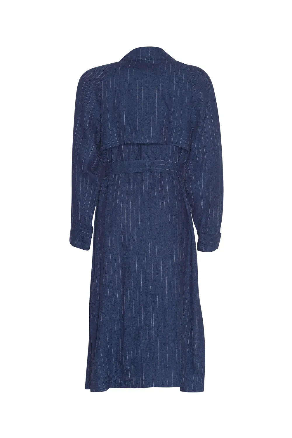 Loobies Story Chianti Trench Coat – Denim Blue