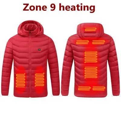 Men Winter Warm USB Heating Jackets Smart