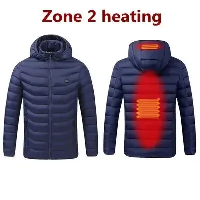 Men Winter Warm USB Heating Jackets Smart