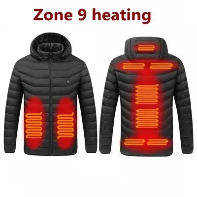Men Winter Warm USB Heating Jackets Smart