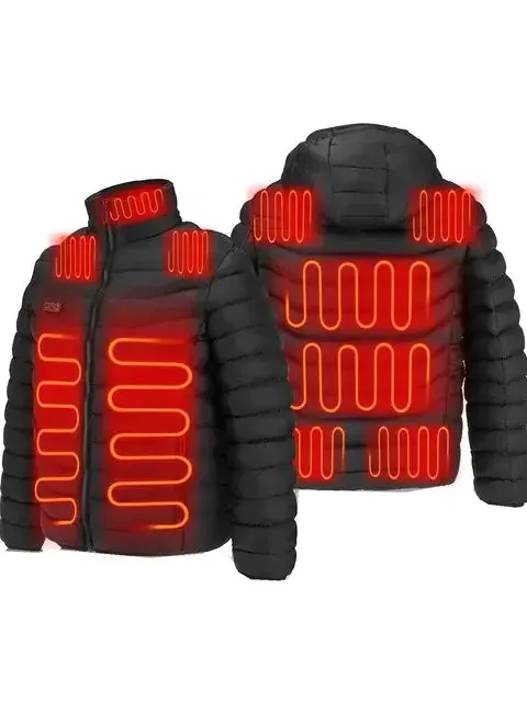 Men Winter Warm USB Heating Jackets Smart