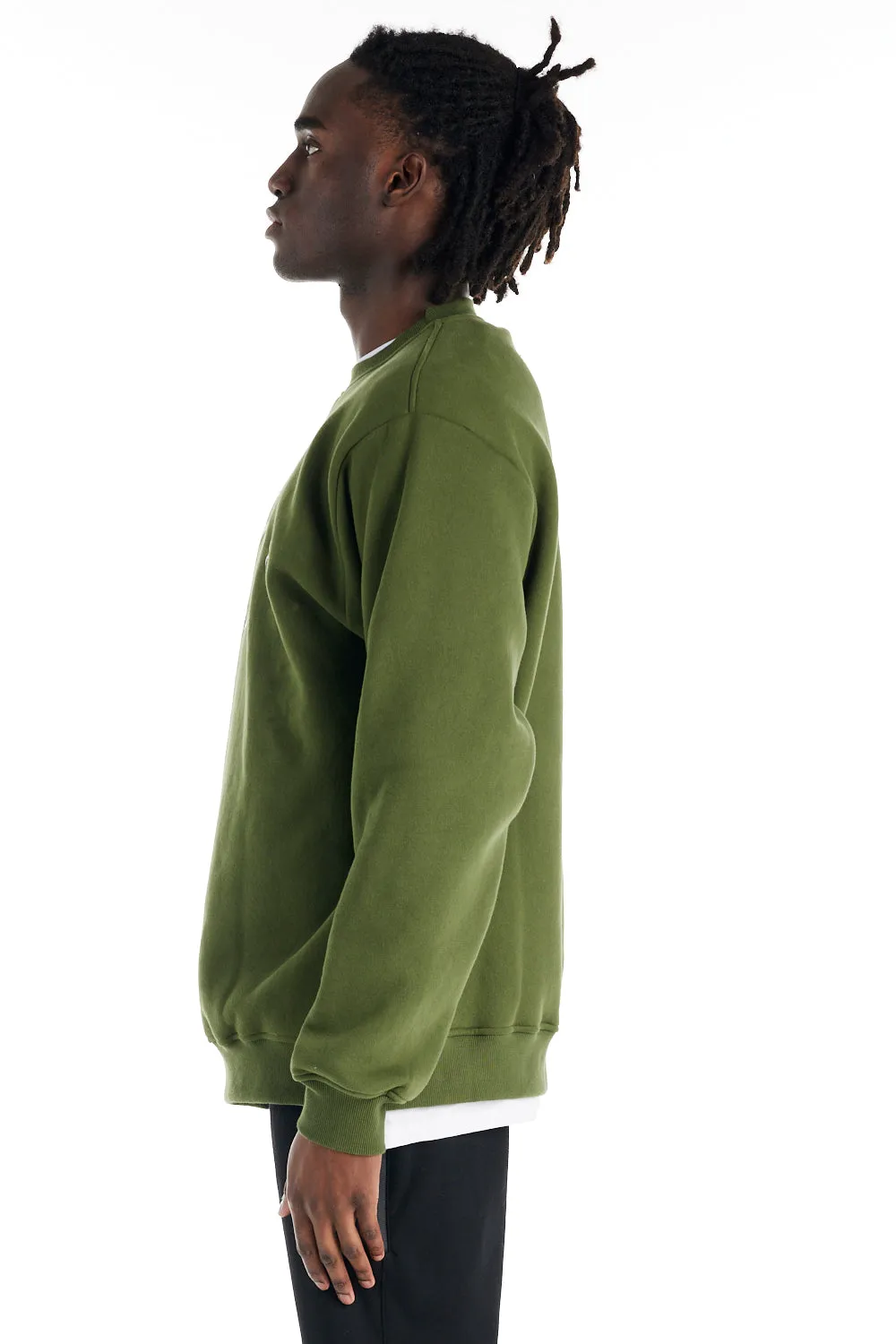 nANA jUDY Mens La Brea Crew Neck Jumper - Khaki