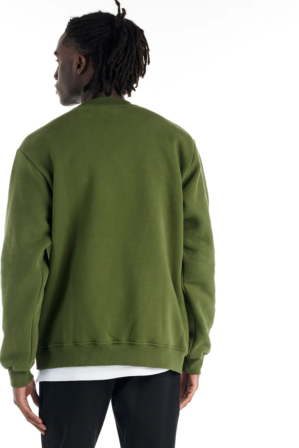 nANA jUDY Mens La Brea Crew Neck Jumper - Khaki