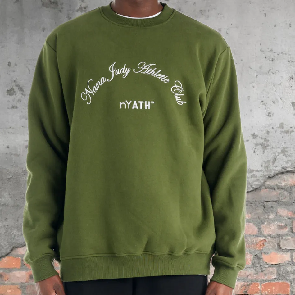 nANA jUDY Mens La Brea Crew Neck Jumper - Khaki