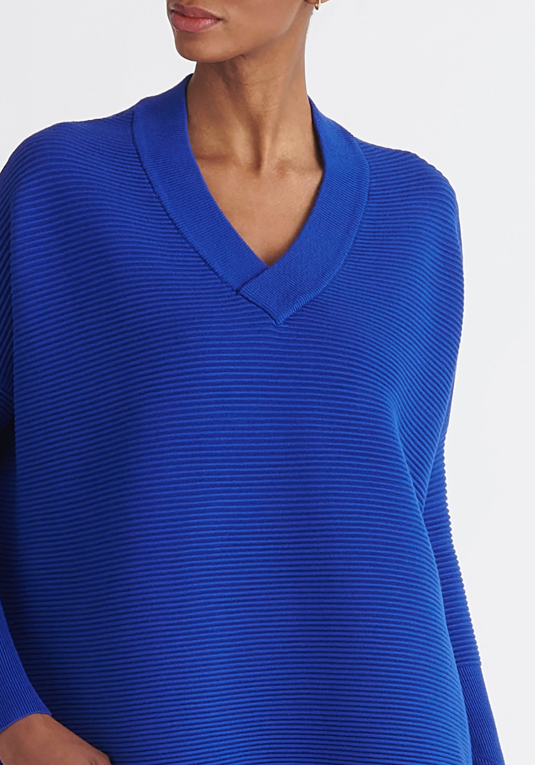 Paisie V-Neck Ribbed Jumper