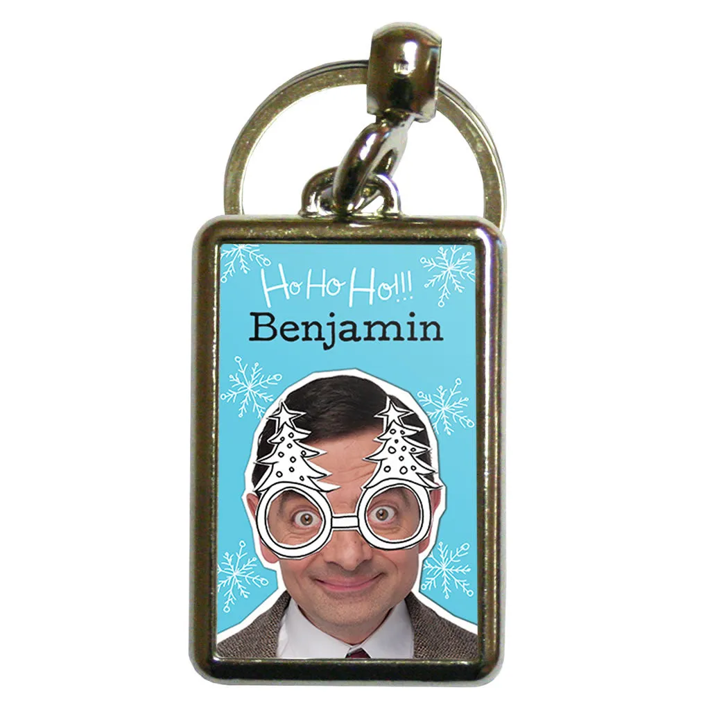 Personalised Ho Ho Ho! Metal Keyring