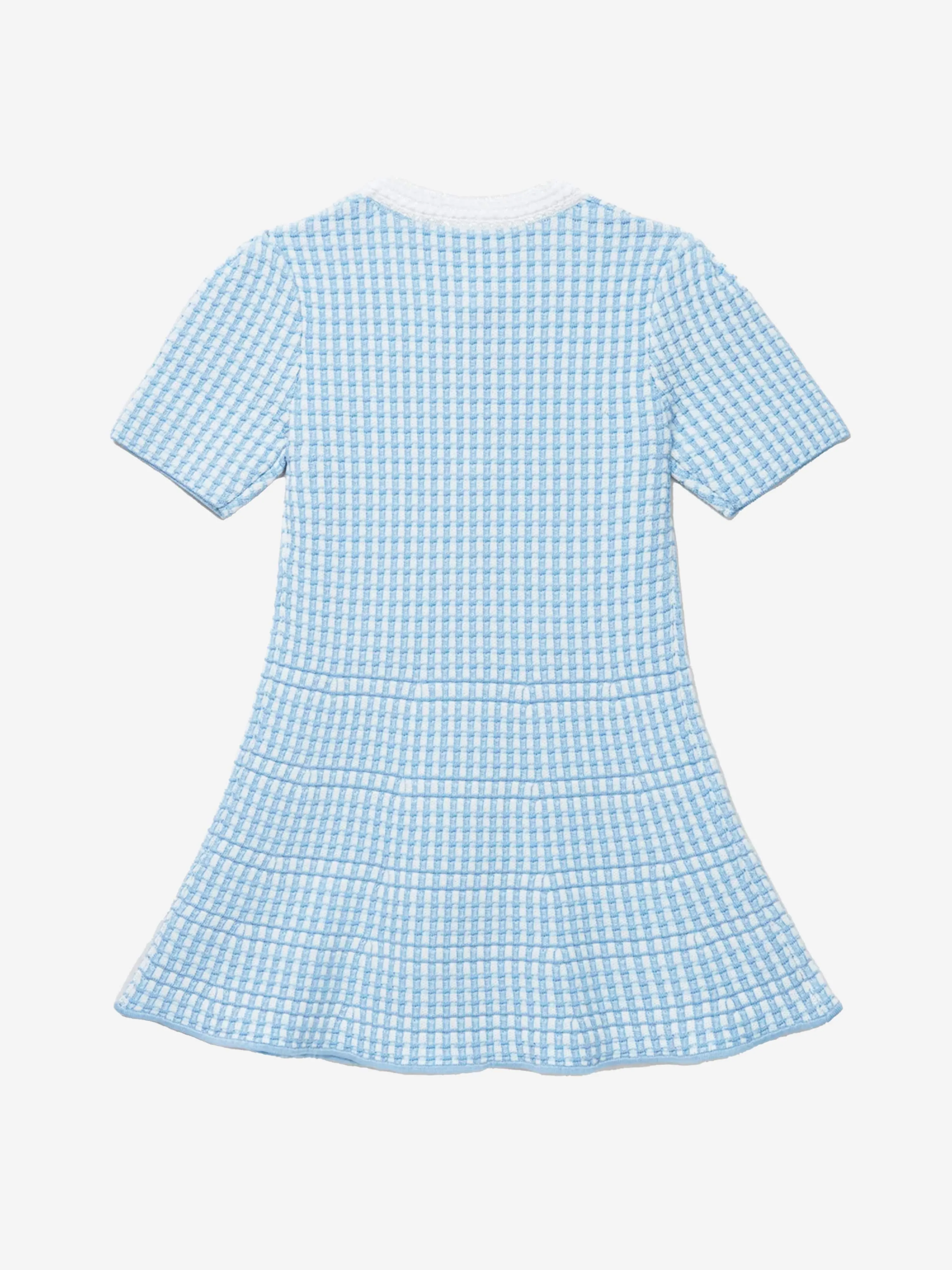 Self Portrait Girls Knit Dress in Blue