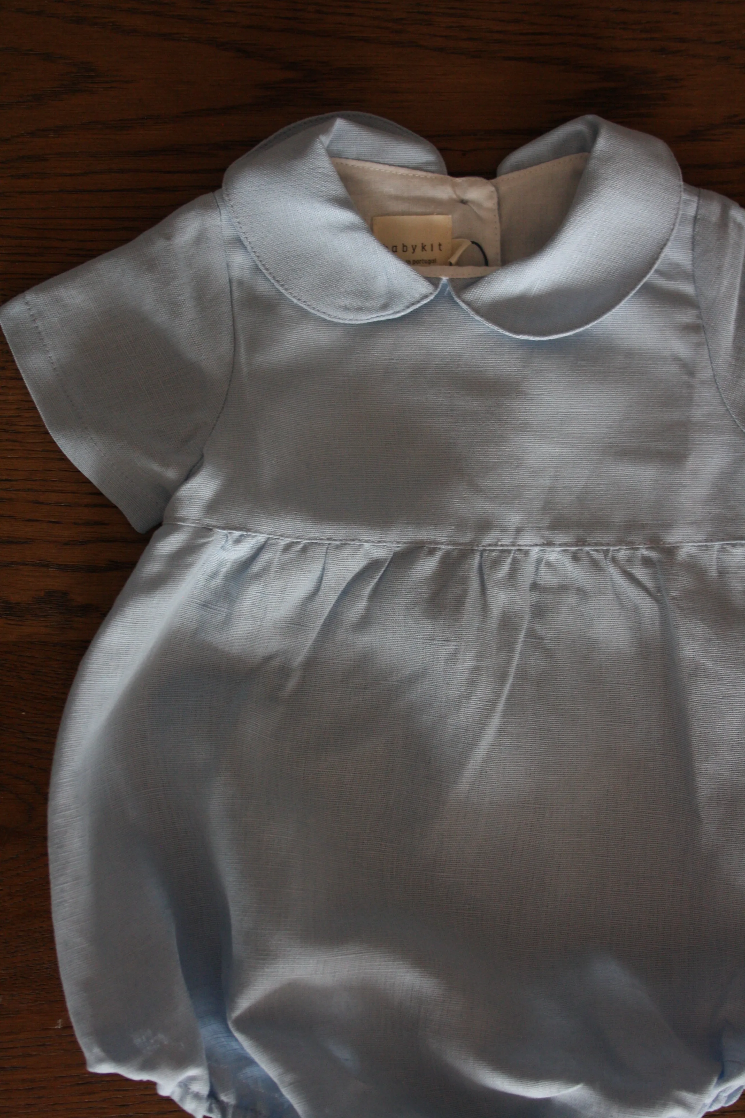 Short sleeve peter pan romper - choose the embroidery