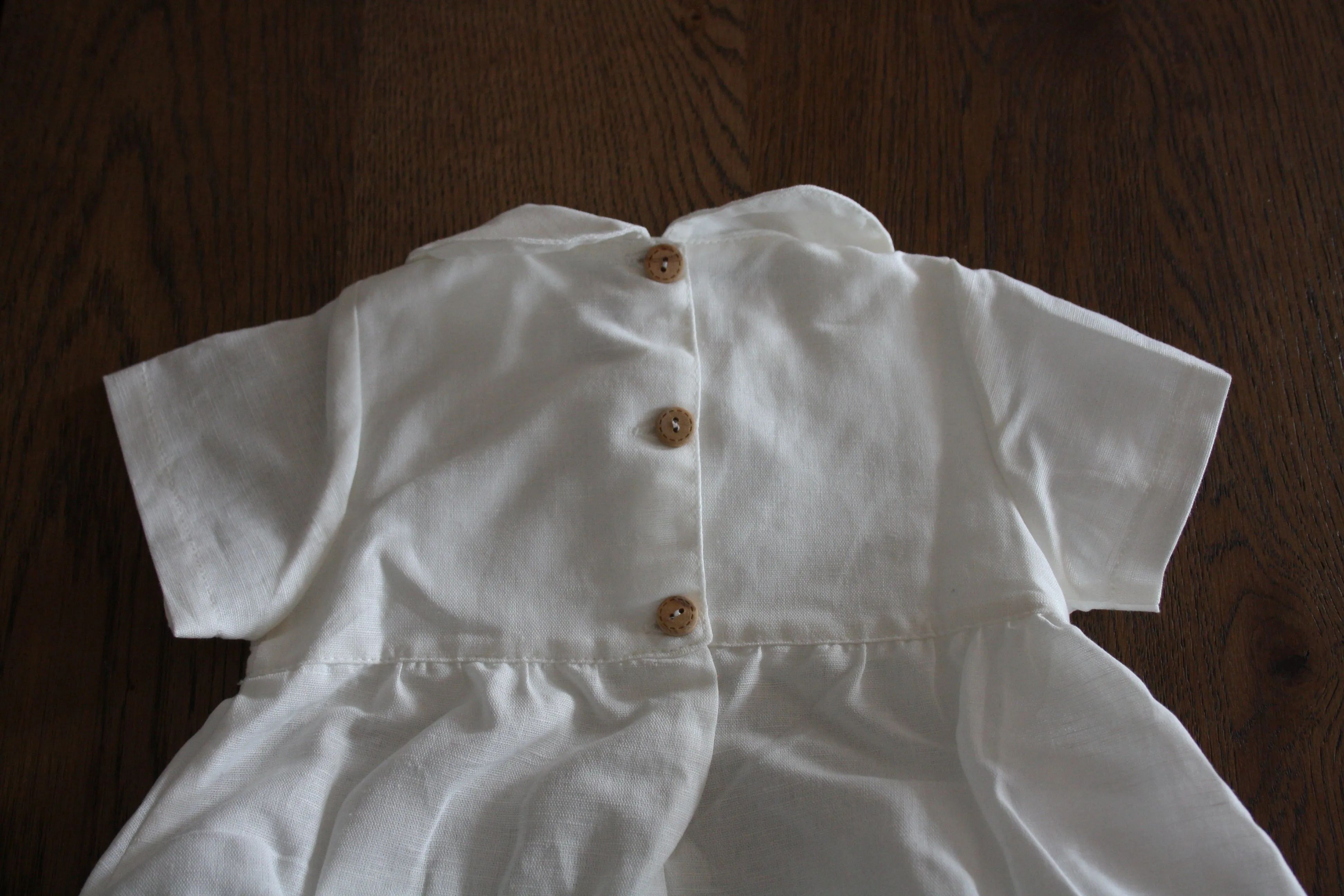 Short sleeve peter pan romper - choose the embroidery